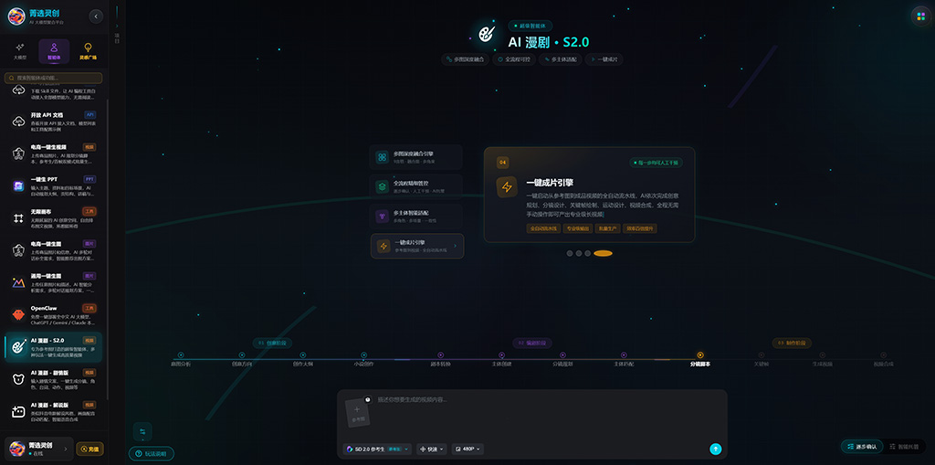 横版素材：漫剧相关示意图